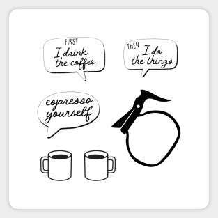 coffee talk (text) Magnet